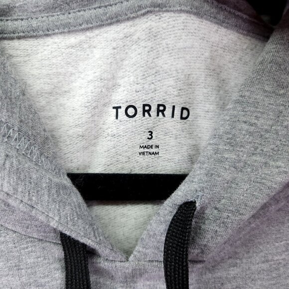 Torrid Everyday Fleece Colorblock Active Hoodie Plus Size 3 3X Sweatshirt New - Picture 7 of 13
